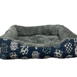 Cama pequeña azul marino