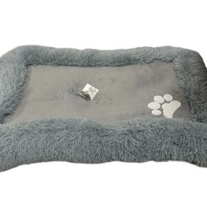 Cama de mascota grande con decoración de huella. (copia)