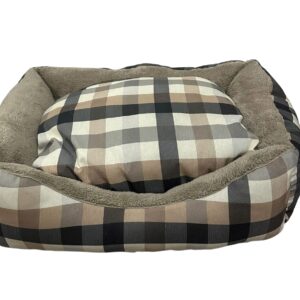 Cama de mascota de cuadro.