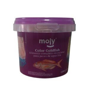 Comida para peces en escamas Moly.